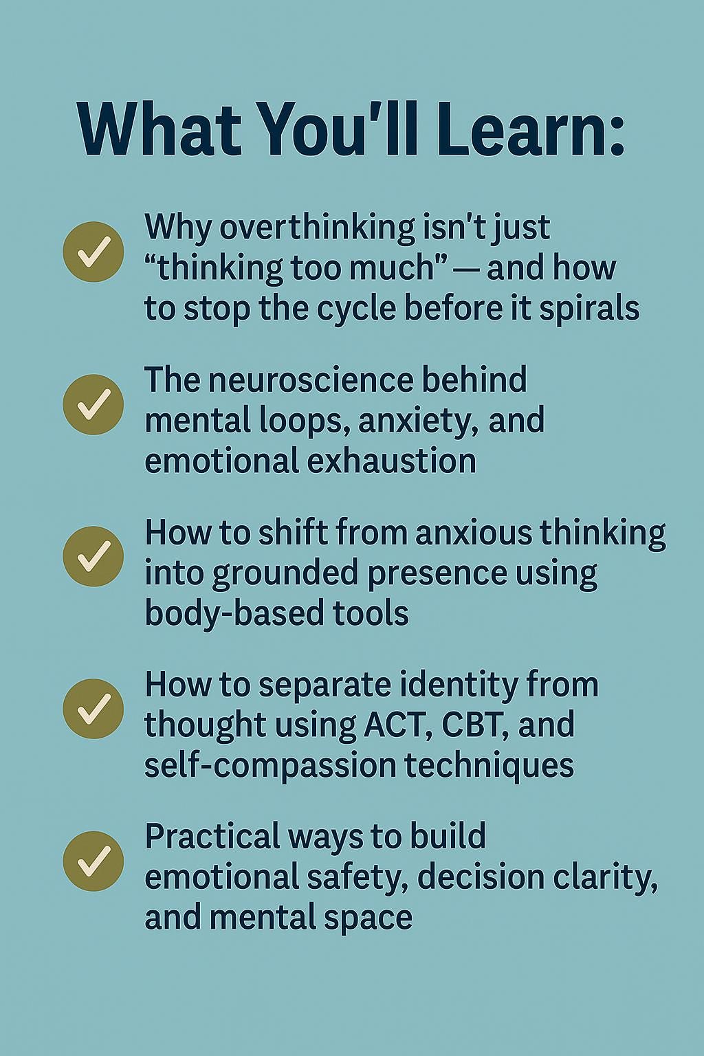 The Overthinking Cure Workbook – Printable 60-Page Mental Clarity Journal for Anxiety, Thought Loops & Emotional Regulation