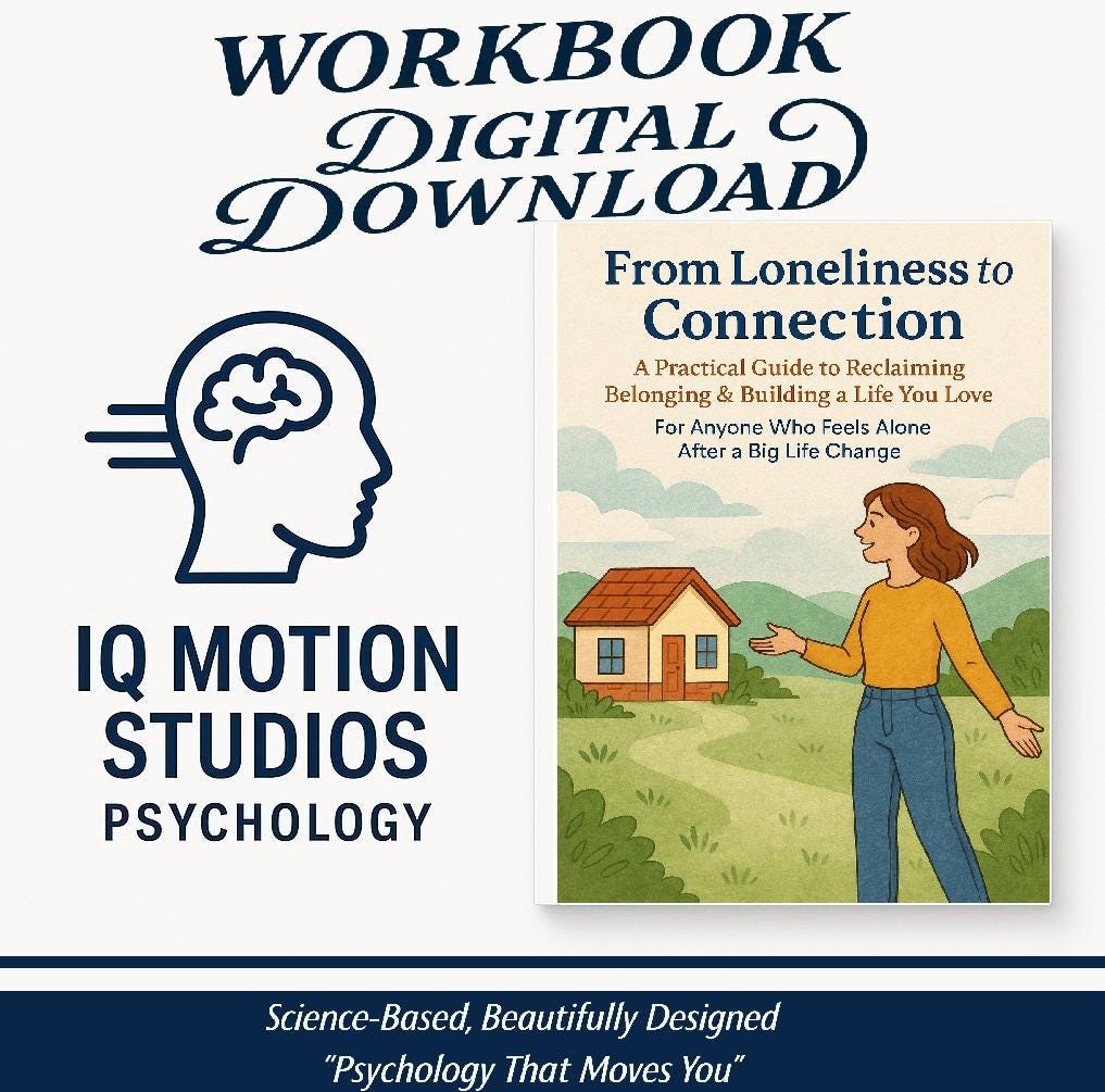 Loneliness Recovery Workbook – Reclaim Belonging, Heal Disconnection & Build a Life You Love 40 + Printable A4 Pages