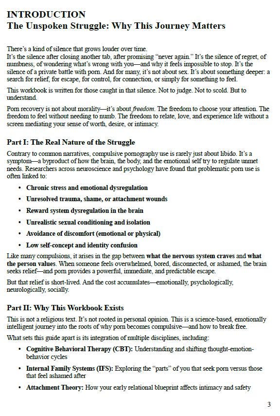 The Porn Recovery Map – A Psychology-Based Workbook to Rebuild Self-Trust, Rewire Urges, and Heal from Compulsive Sexual Behavior