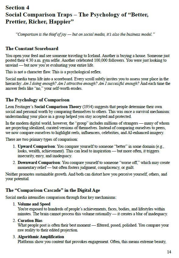 Healthy Social Media Use – A Psychology-Based Workbook for Digital Boundaries, Emotional Awareness & Intentional Online Living