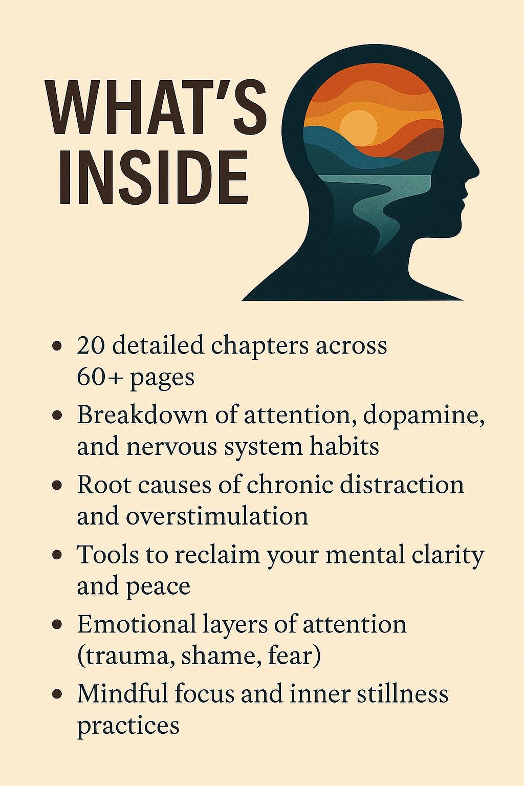 Reclaim Your Focus & Clarity | Attention Workbook for Mental Presence | 60+ Pages | Psychology Tools