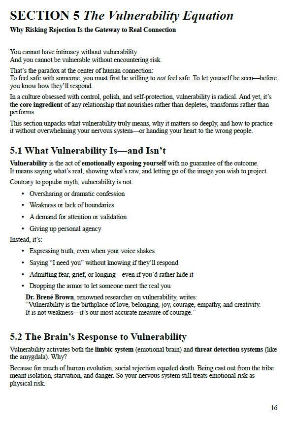 The Intimacy Blueprint | Emotional & Physical Closeness Guide | Psychology Workbook PDF (60+ Pages)