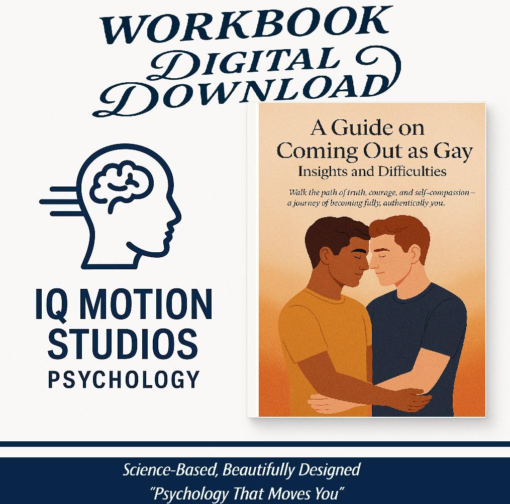 Coming Out as Gay Workbook | LGBTQ+ Self-Acceptance Guide | 20-Section PDF for Emotional Clarity & Identity Support
