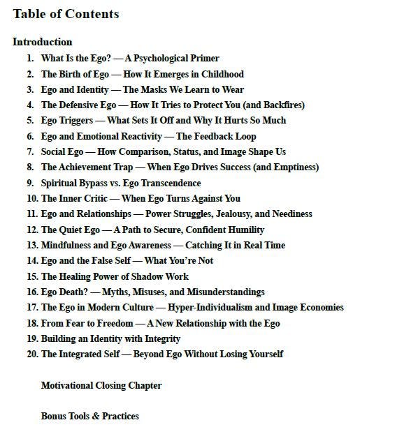 Understanding the Ego – A Psychology-Based Workbook on Identity, Self-Awareness, Inner Conflict, Shadow Work & Emotional Mastery