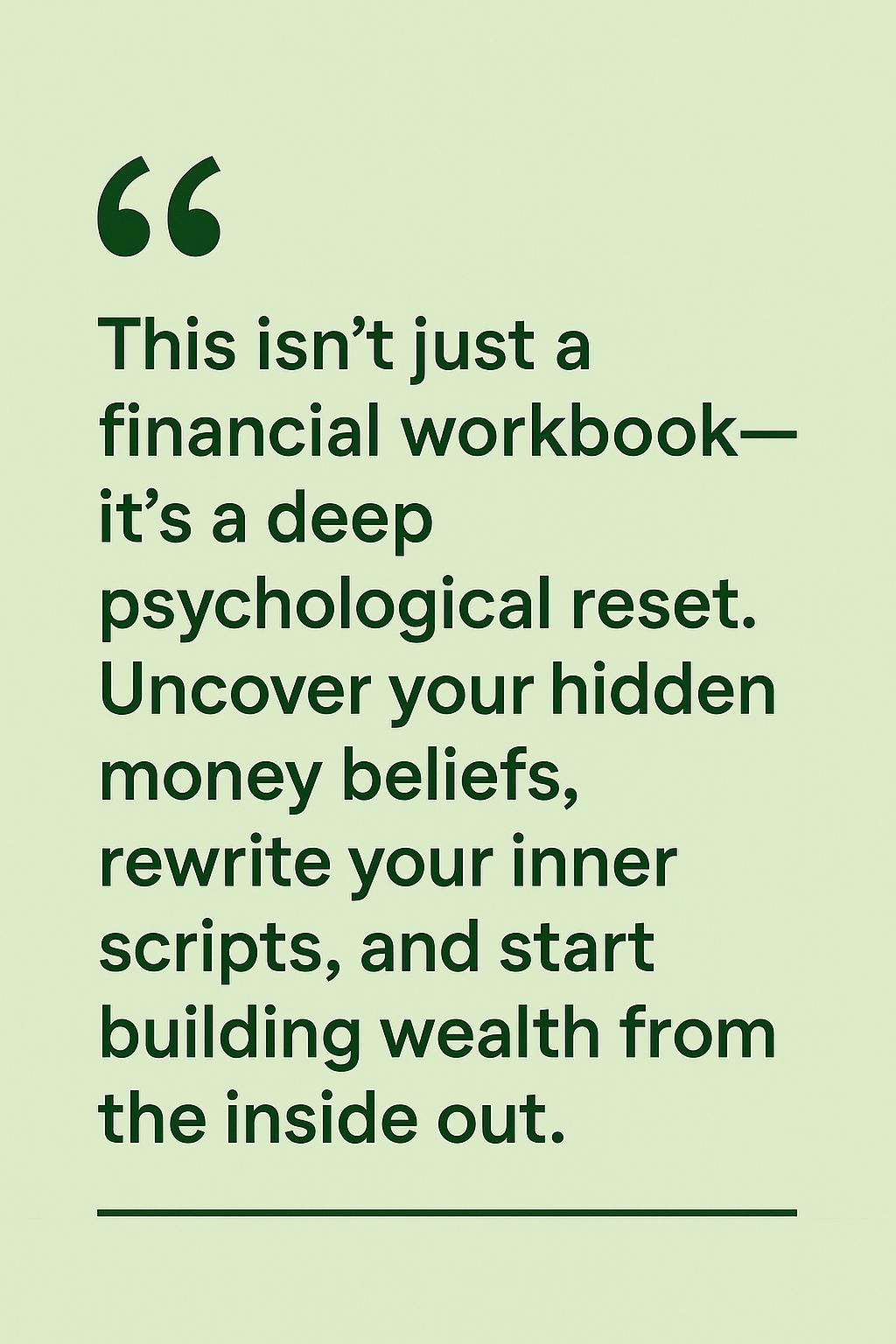 Rewire Your Wealth – Psychology-Based Money Workbook to Transform Beliefs & Improve Financial Habits