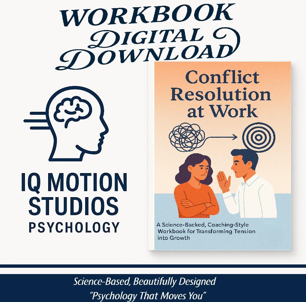 Conflict Resolution at Work | Workplace Relationship Workbook | PDF Coaching Guide for Communication & Team Harmony