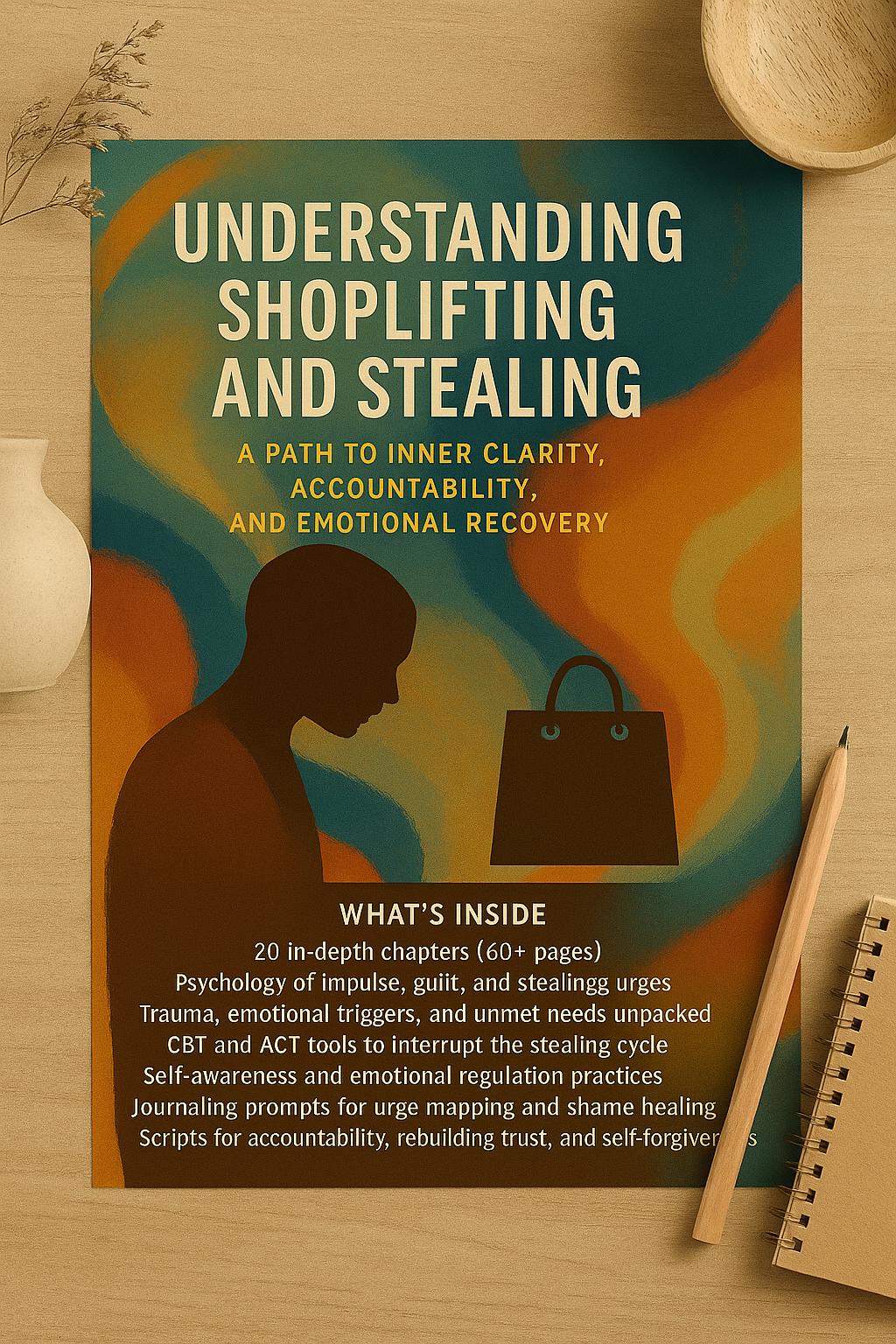 Shoplifting Workbook | Psychology of Stealing & Impulse Control | Healing PDF Guide (60+ pages)