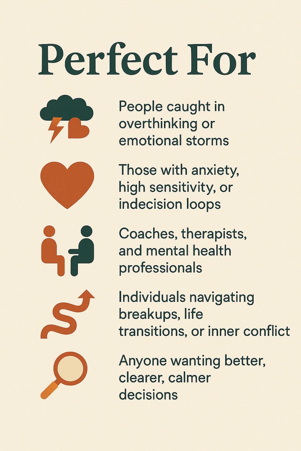 Emotion vs Logic Thinking Chart | Psychology-Based Decision Tool & Self-Coaching Aid