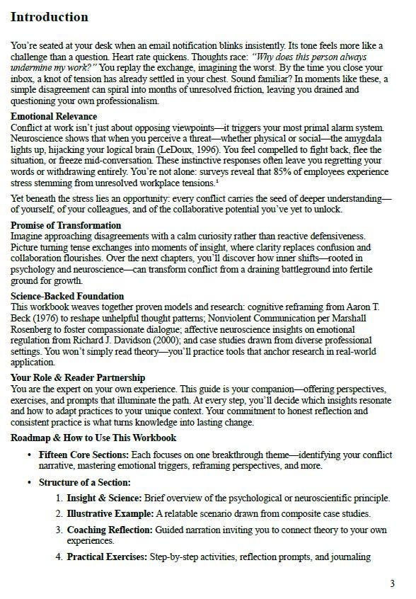 Conflict Resolution at Work | Workplace Relationship Workbook | PDF Coaching Guide for Communication & Team Harmony