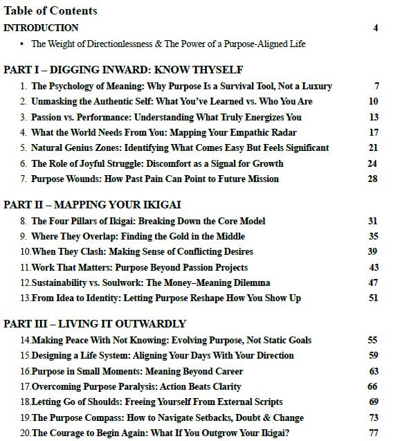 Ikigai Workbook – Find Your Purpose & Career Alignment