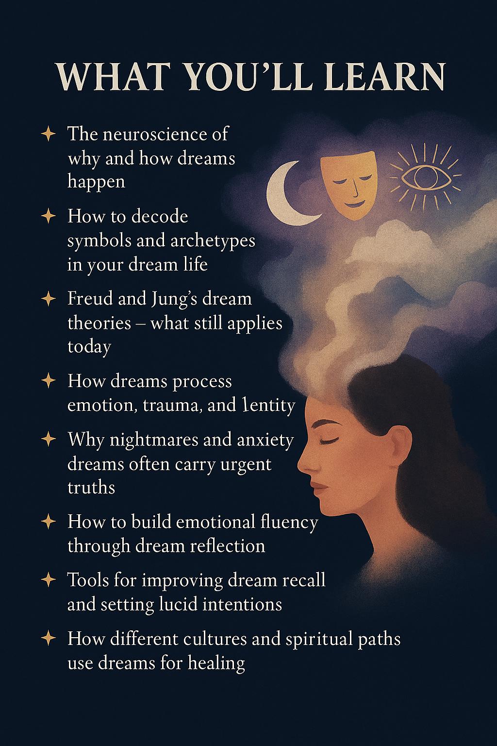 Dream Psychology Workbook – Decode Symbolism, Heal Emotionally, Explore Jung & Freud, Improve Recall, Journal Your Subconscious