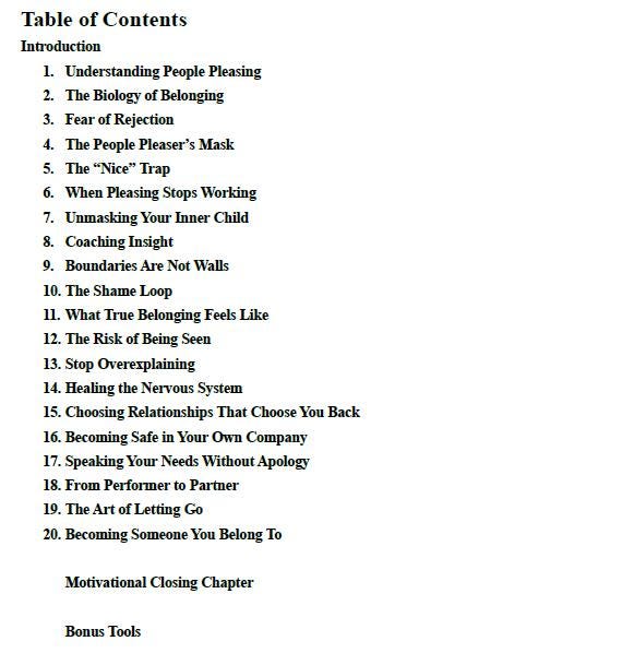 From People-Pleasing to Real Belonging – A Psychology-Based Workbook to Break Approval Cycles, Set Boundaries & Cultivate True Connection