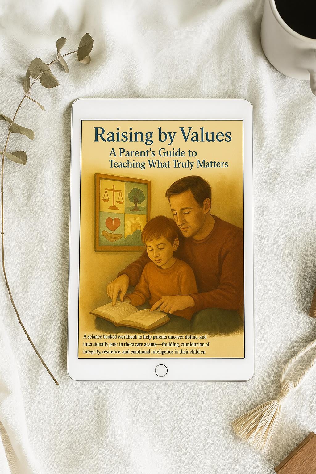 Raising by Values – A Reflective Workbook for Conscious Parenting Through Core Values, Emotional Safety, and Growth-Centered Guidance