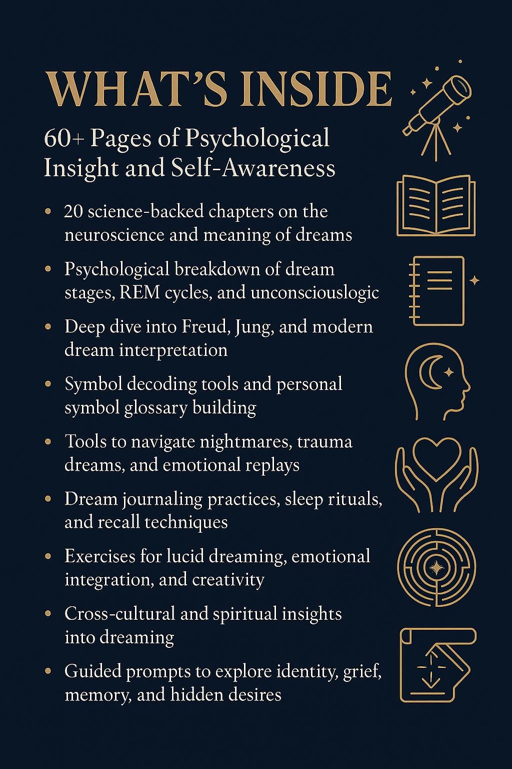 Dream Psychology Workbook – Decode Symbolism, Heal Emotionally, Explore Jung & Freud, Improve Recall, Journal Your Subconscious