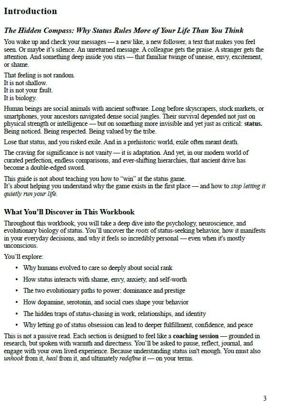 Status-Seeking Workbook | Psychology of Approval & Appearance | Self-Worth Healing PDF (60+ pages)