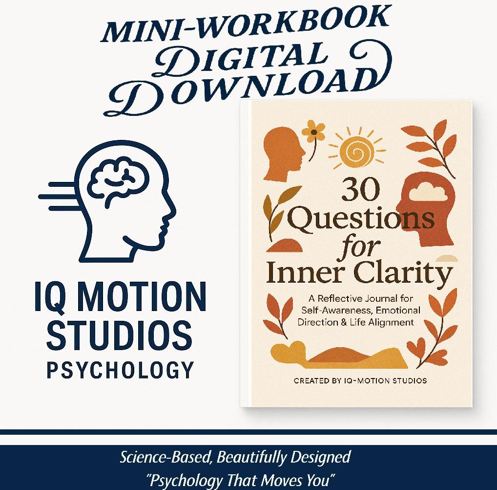 30 Questions for Inner Clarity | Self-Reflection Journal for Emotional Direction, Purpose & Decision-Making | A4 Printable PDF