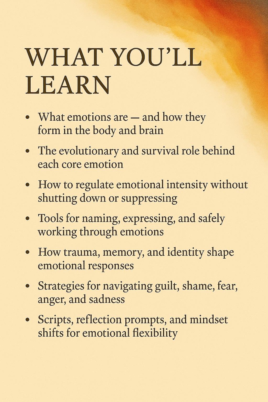 The Psychology of Emotions – A Science-Backed Workbook to Understand, Regulate & Transform Emotional Life with Insight and Clarity