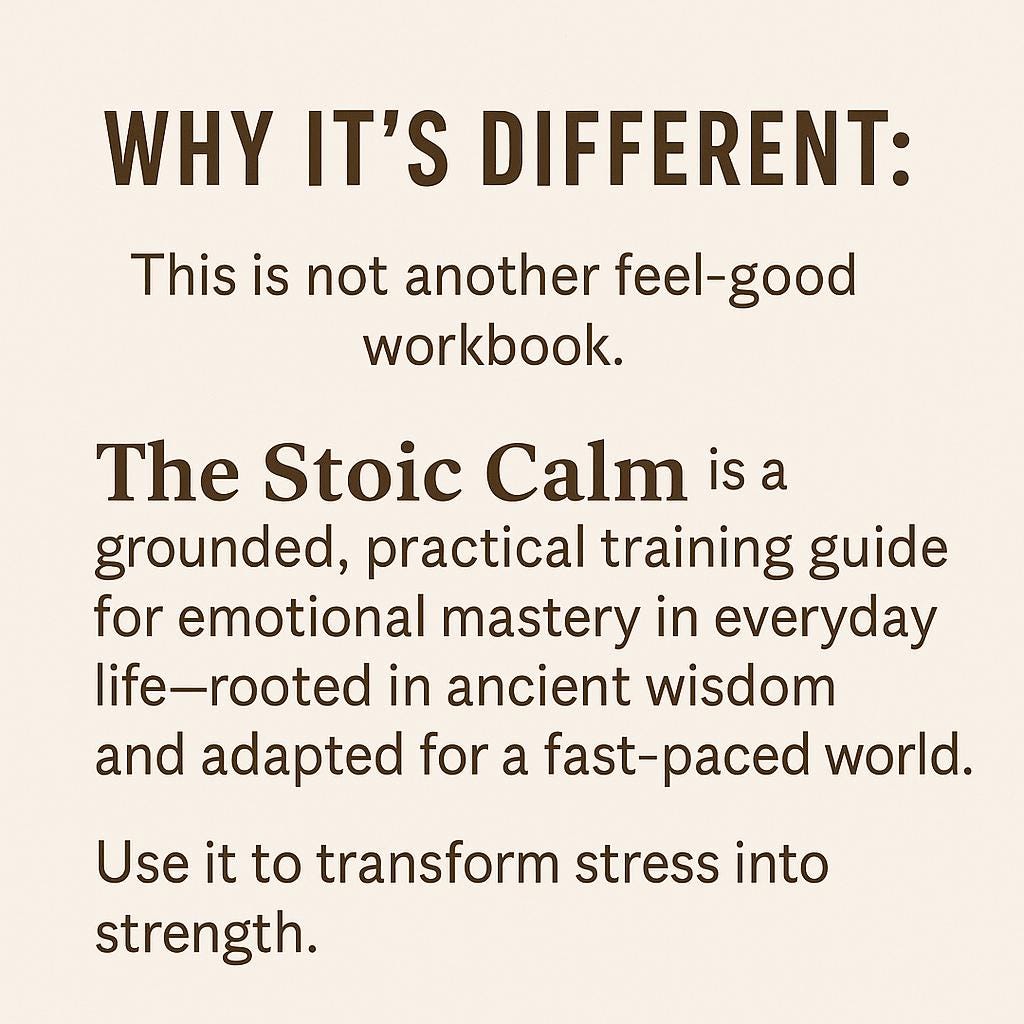 The Stoic Calm – A Practical Guide to Managing Stress, Anxiety & Pressure with Ancient Philosophy and Modern Psychology