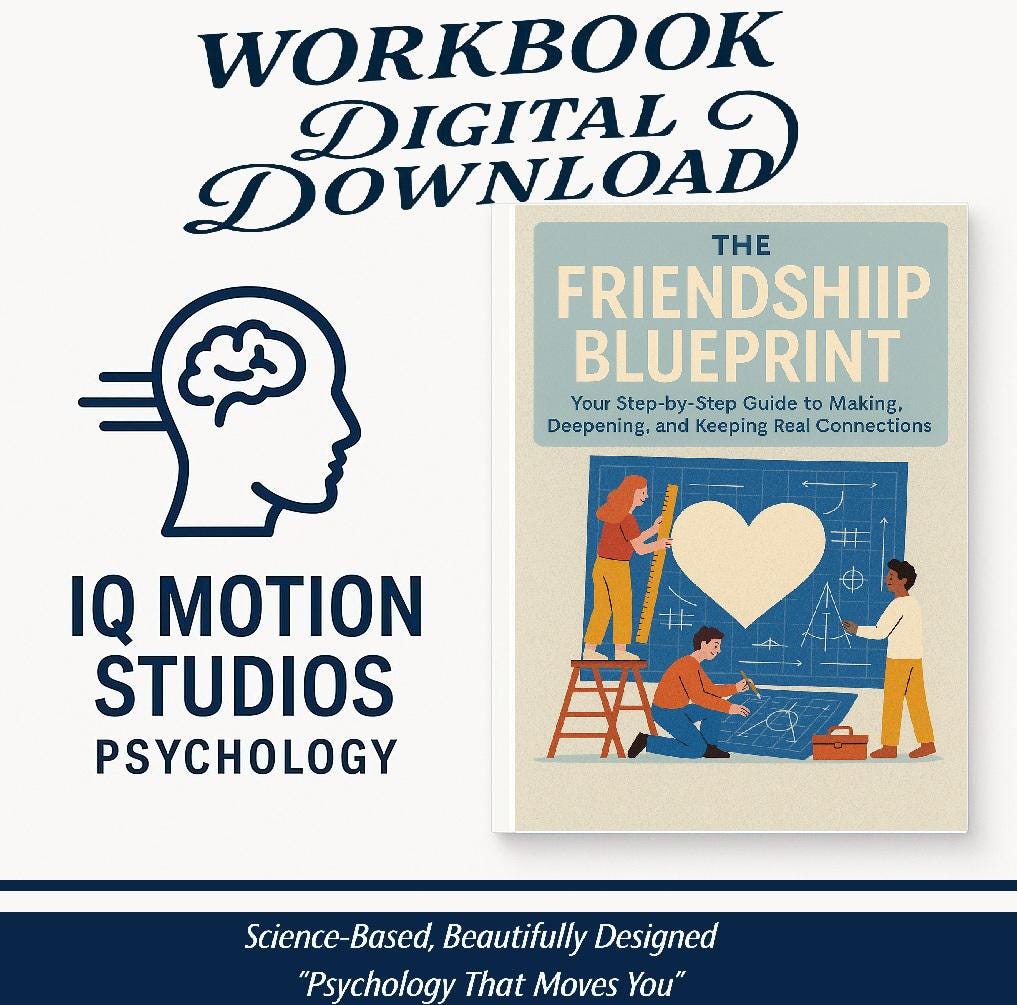 Friendship Workbook, Guide to Making Friends, Deepening Connections, Improving Social Skills, & Overcoming Social Anxiety, Self-Help Journal