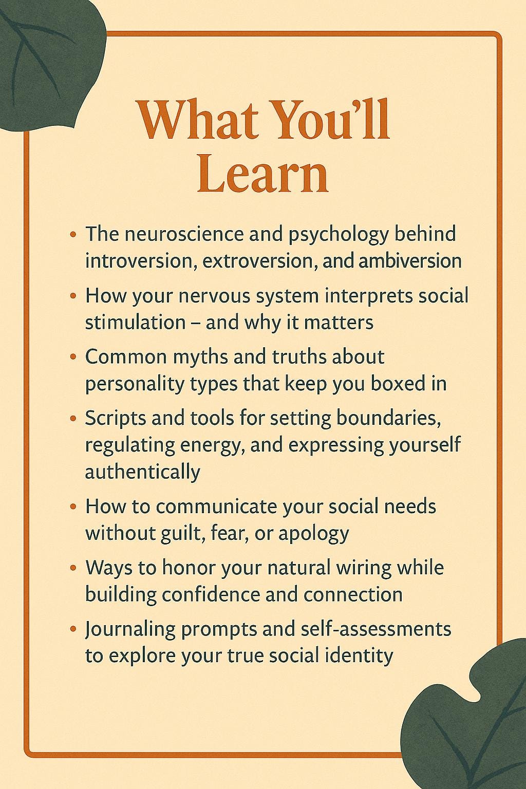 Introvert vs. Extrovert – A Psychology-Based Workbook on Personality, Energy, Boundaries & Building Social Confidence