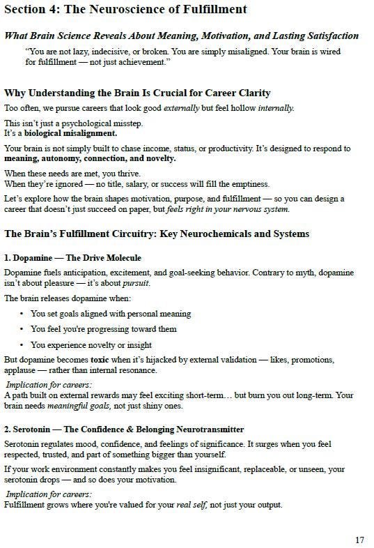 Career Clarity Toolkit | Printable Self-Coaching Workbook for Choosing a Meaningful Career Path | Psychology-Based Career Planner PDF