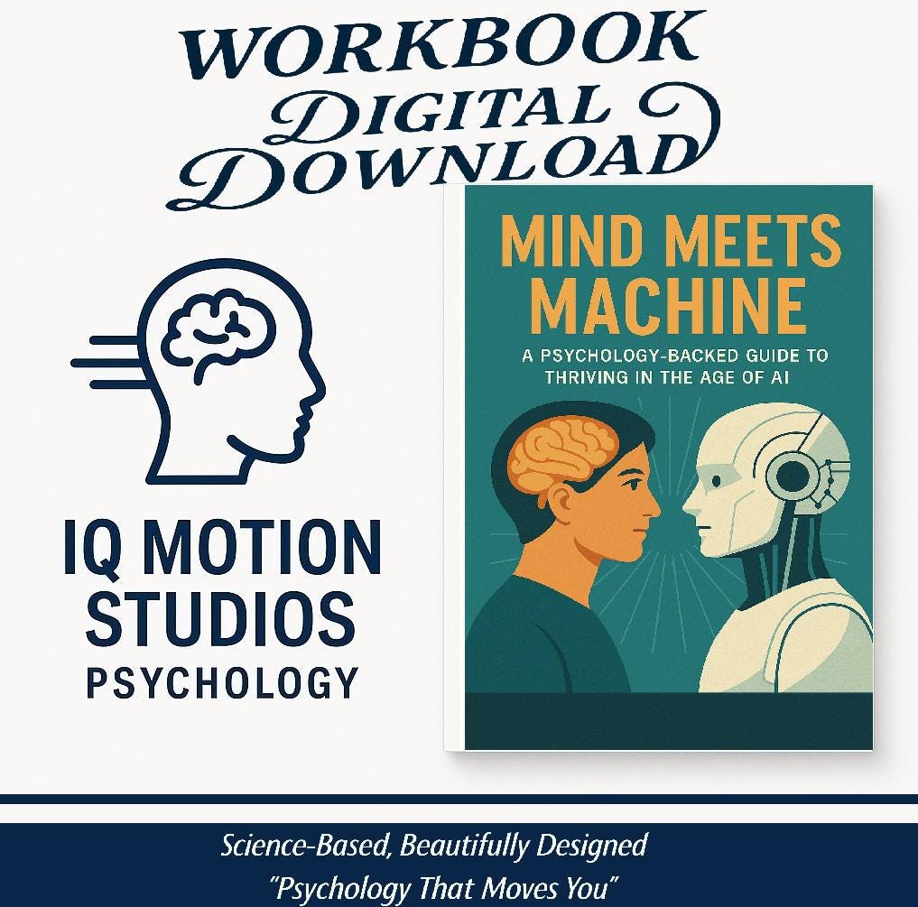 Mind Meets Machine PDF | How to Use AI in Daily Life | Psychology-Based Guide for Creators, Entrepreneurs & Curious Minds | 35 Pages