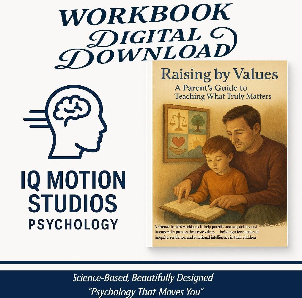 Raising by Values – A Reflective Workbook for Conscious Parenting Through Core Values, Emotional Safety, and Growth-Centered Guidance