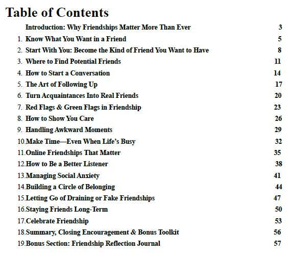 Friendship Workbook, Guide to Making Friends, Deepening Connections, Improving Social Skills, & Overcoming Social Anxiety, Self-Help Journal