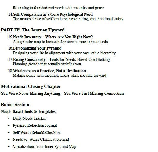 The Pyramid Within – A Guided Workbook on Maslow’s Hierarchy of Needs