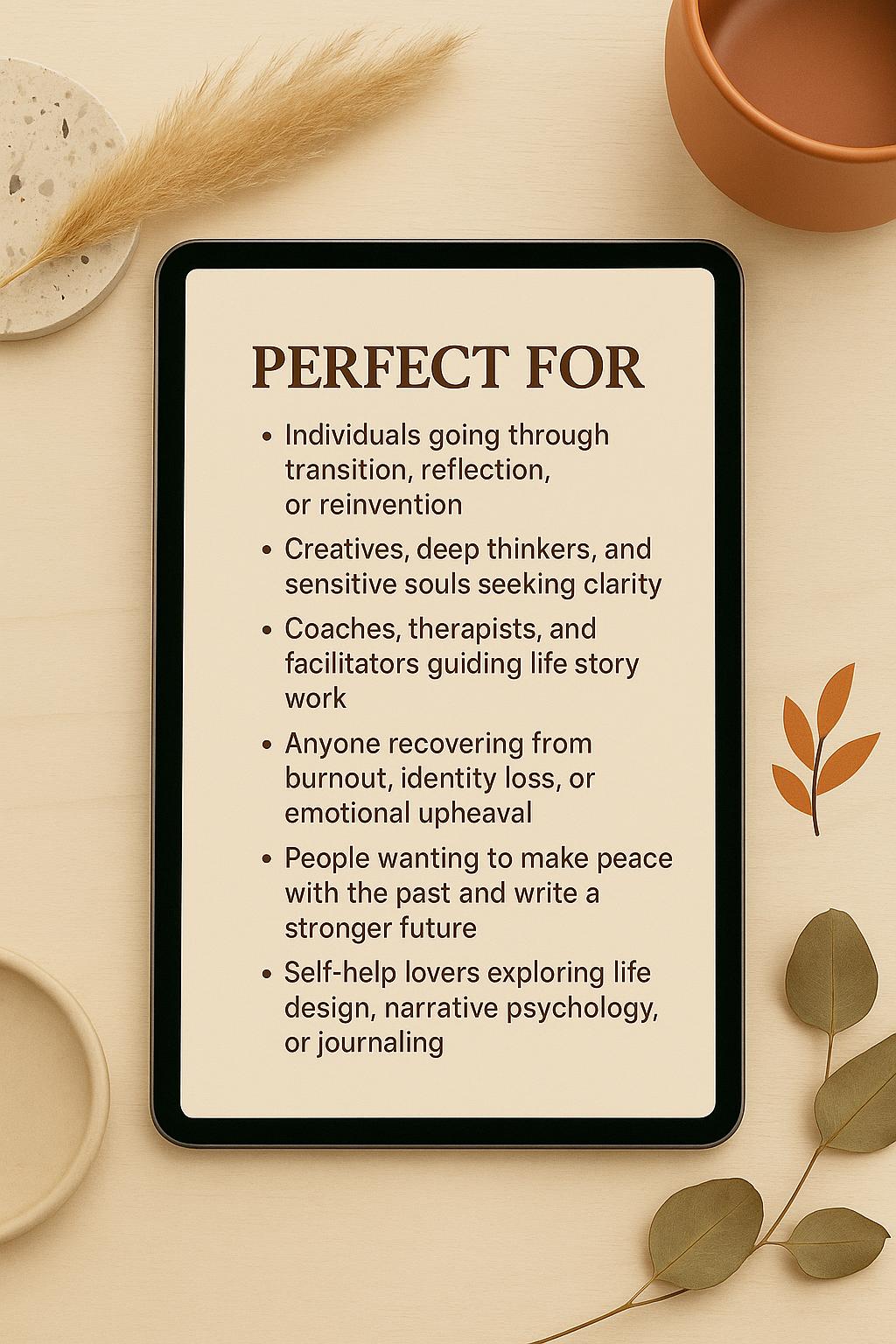 The Life Chapters Mapping Tool | Narrative Therapy-Inspired Journal for Reflection, Healing & Clarity | A4 Printable PDF