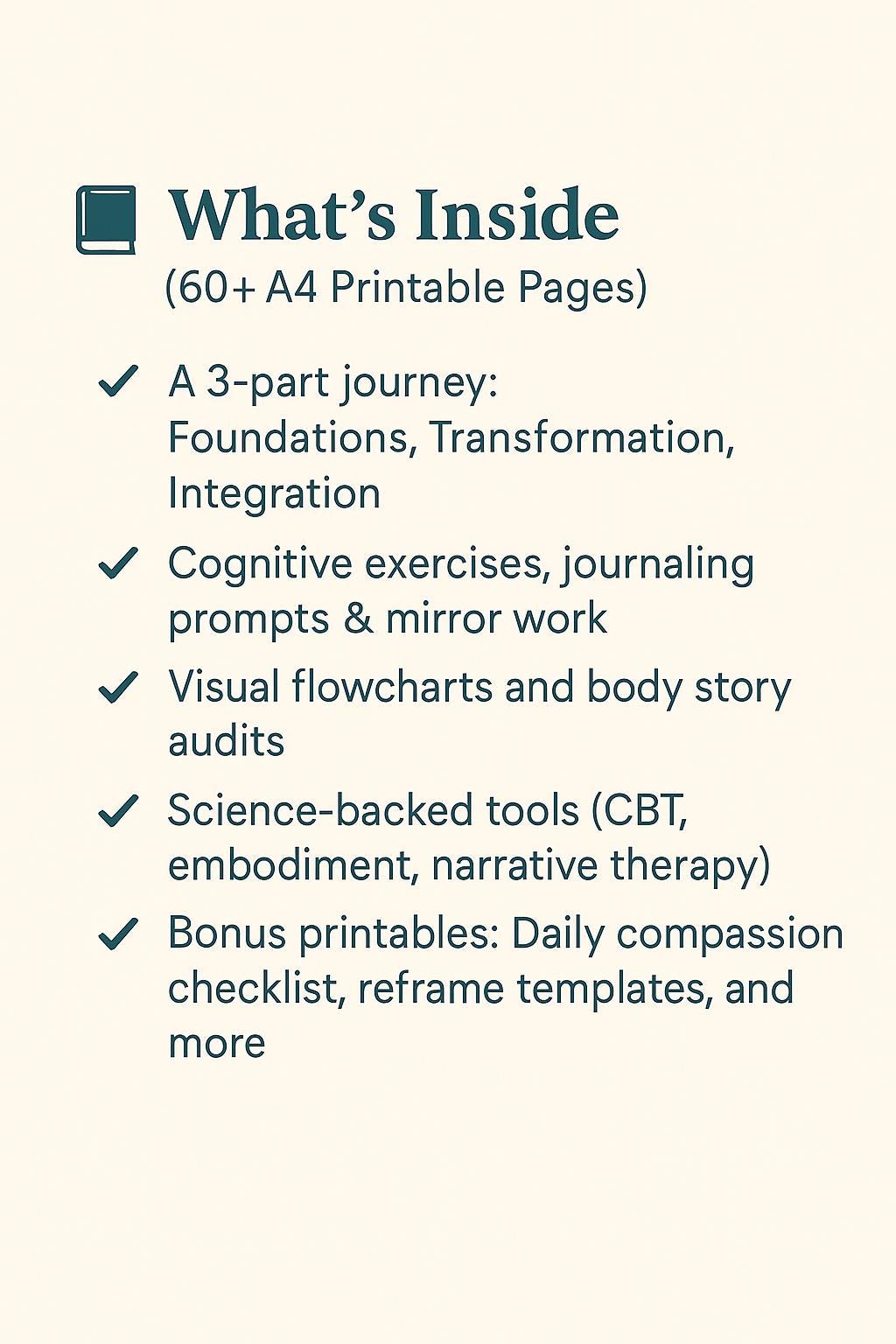 The Body Image Rewrite Guide – A Psychology-Based Workbook to Heal Body Shame, Comparison, and Self-Worth from the Inside Out