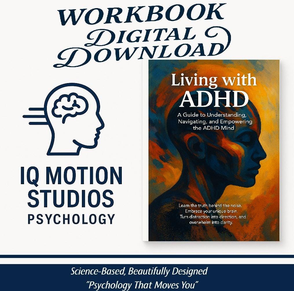 Living with ADHD – A Psychology-Based Workbook to Build Focus, Self-Compassion, and Daily Structure Without Shame or Overwhelm