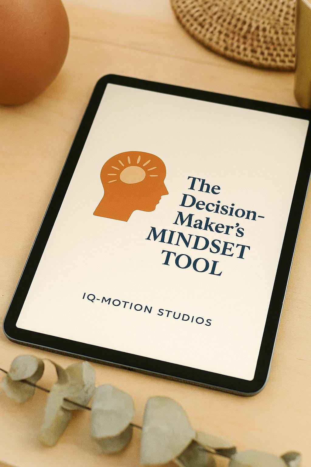The Decision-Maker’s Mindset Tool | Psychology-Based Guide to Clarity, Confidence & Action