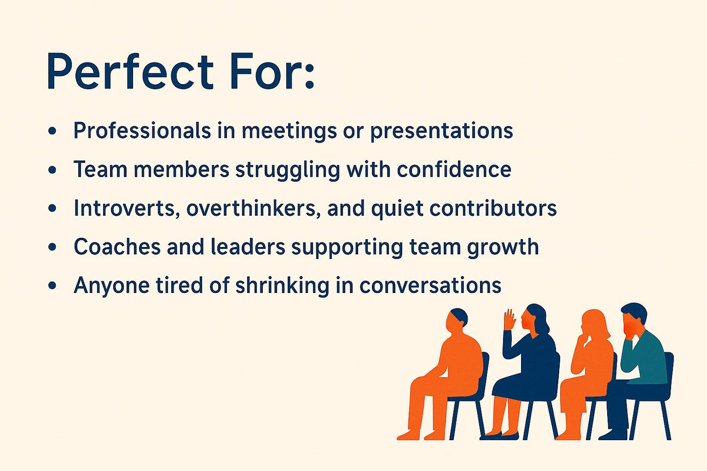 Meeting Confidence Guide PDF – Speak Up in Meetings, Be Heard and Self-Assured | Workbook for Professionals & Teams