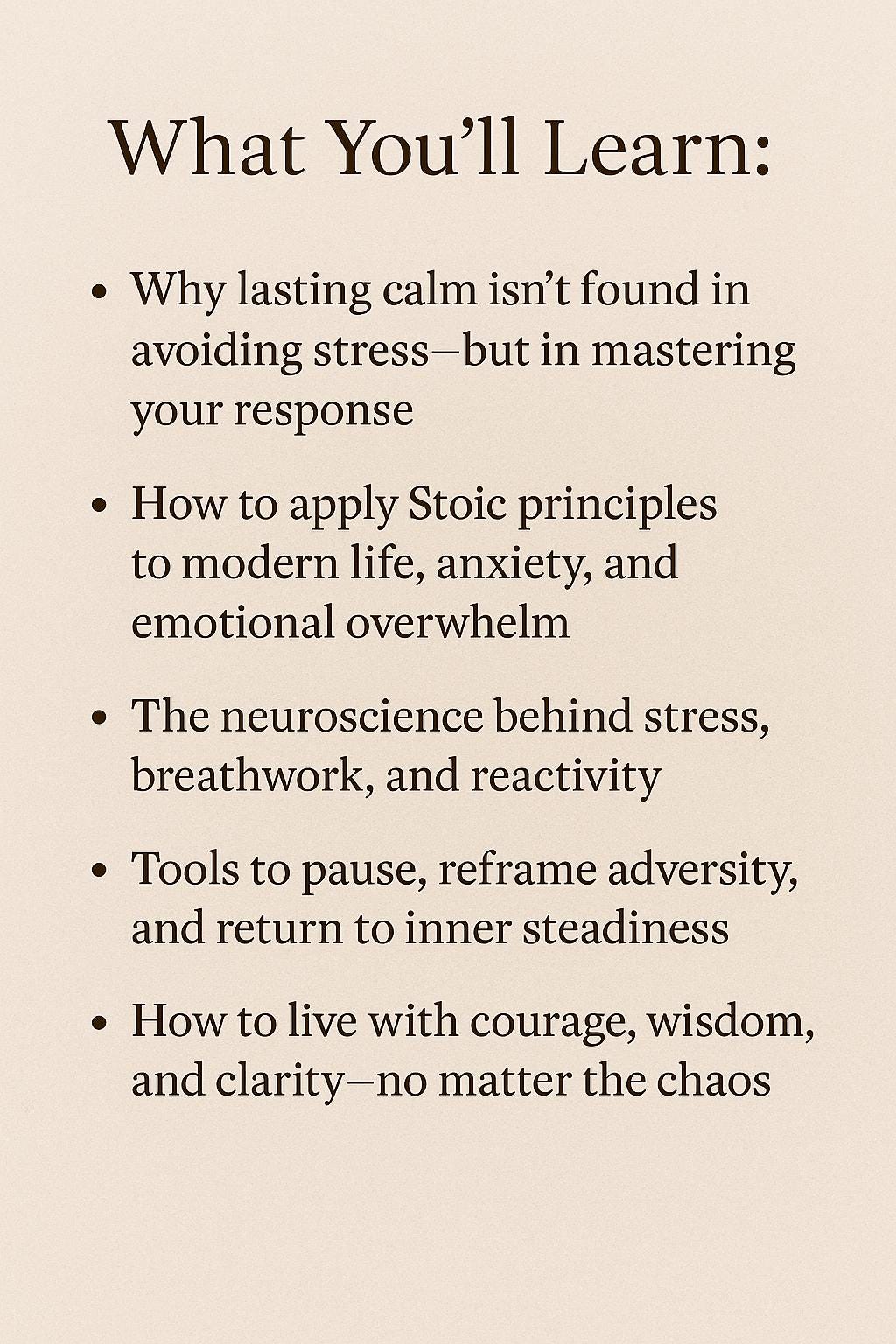 The Stoic Calm – A Practical Guide to Managing Stress, Anxiety & Pressure with Ancient Philosophy and Modern Psychology
