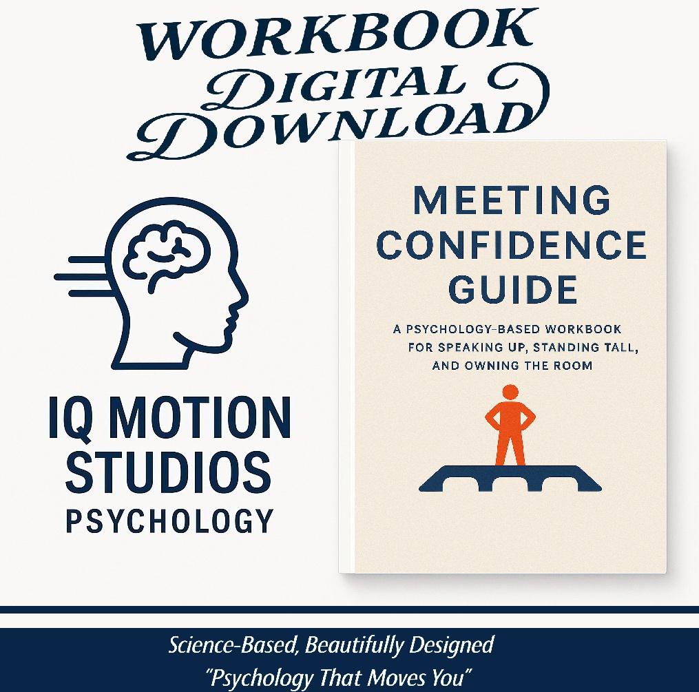 Meeting Confidence Guide PDF – Speak Up in Meetings, Be Heard and Self-Assured | Workbook for Professionals & Teams