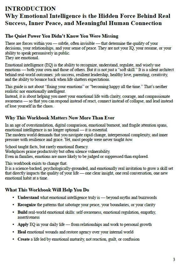 Understanding Emotional Intelligence – A Psychology-Based Workbook on Emotional Regulation, Empathy, and Self-Leadership