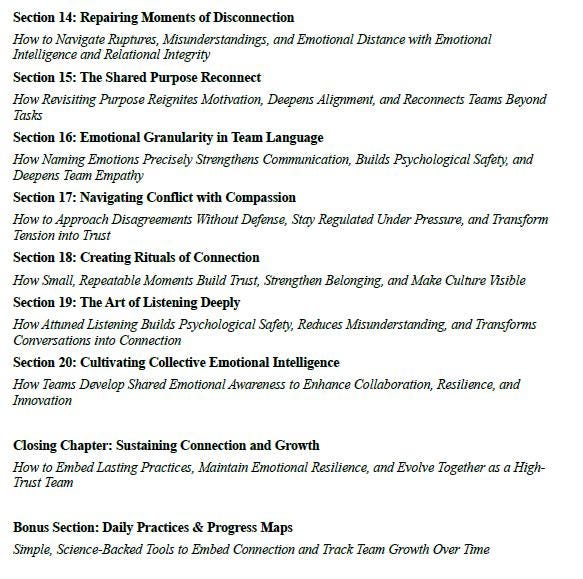 Team Connection Exercises – A Science-Based Journey to Trust, Engagement, and Deep Human Collaboration
