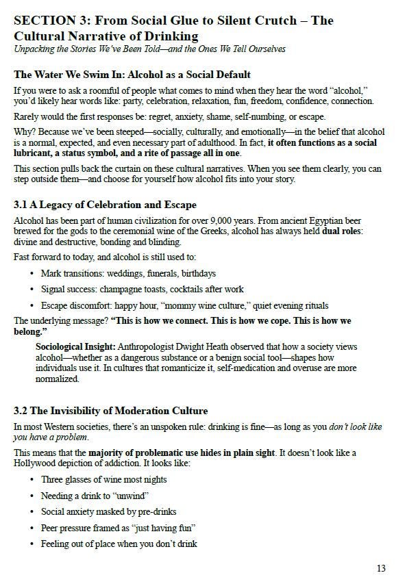 The Alcohol Habits Reset – A Psychology-Based Workbook to Rethink Drinking, Rewire Urges, and Rebuild Clarity Without Shame