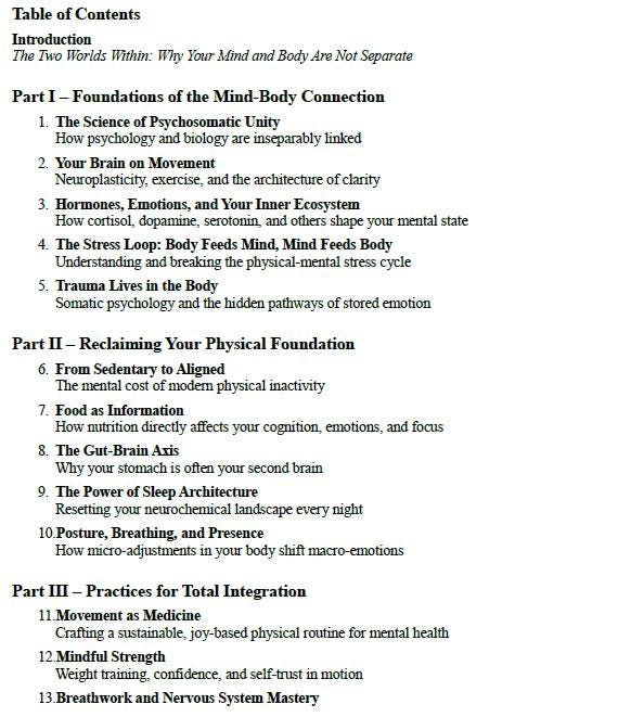Healthy Body, Healthy Mind – A Science-Based Workbook to Align Physical Wellness and Mental Clarity