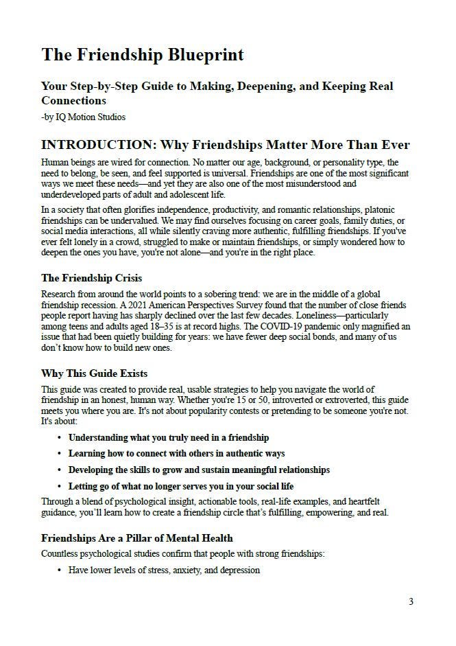 Friendship Workbook, Guide to Making Friends, Deepening Connections, Improving Social Skills, & Overcoming Social Anxiety, Self-Help Journal