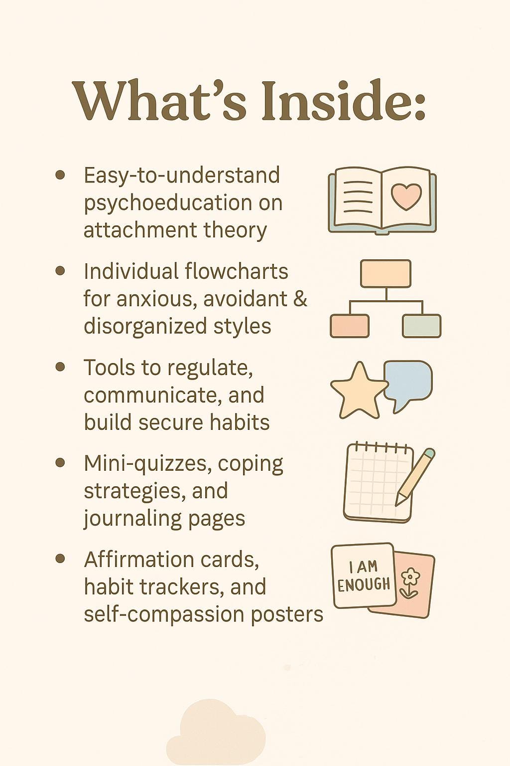 Attachment Styles Flowchart – Psychology-Based Worksheets to Heal Patterns & Strengthen Relationships