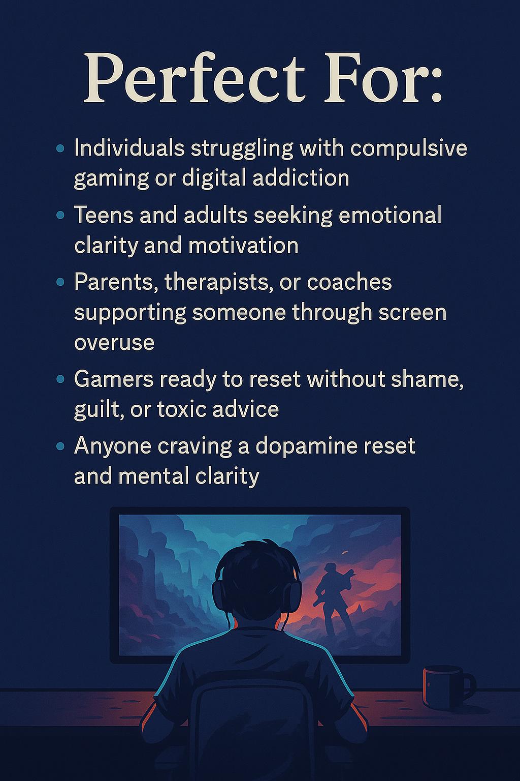 The Gaming Addiction Recovery Map – A Psychology-Based Workbook to Reclaim Focus, Heal Dopamine Dysregulation, and Rebuild Motivation