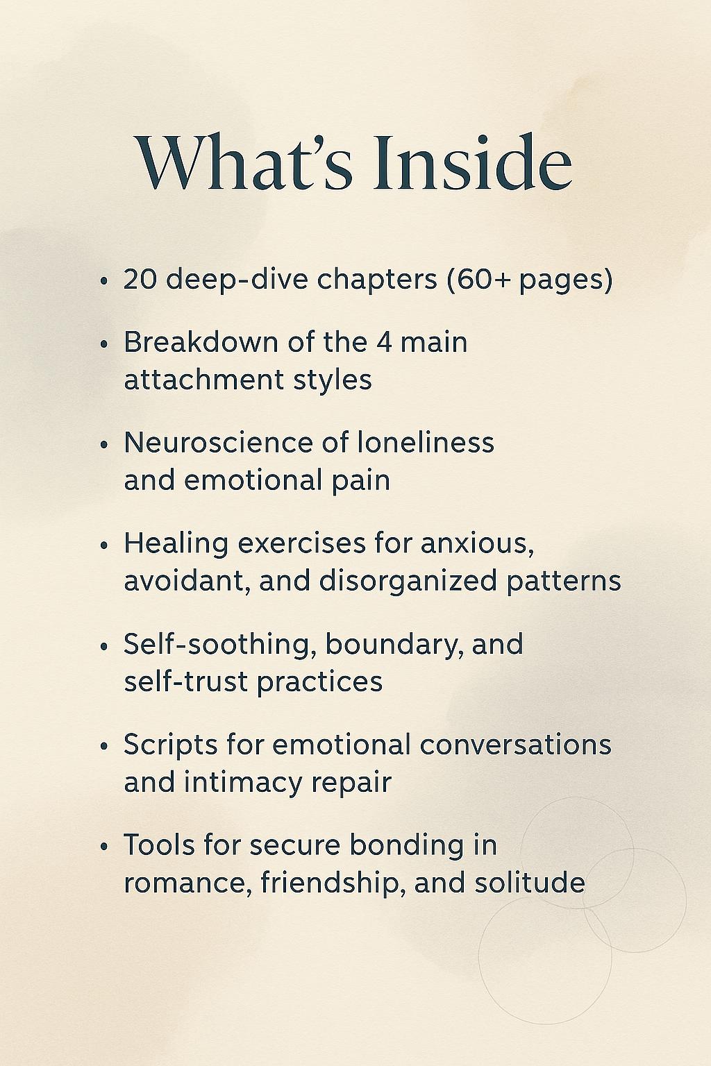 Attachment Styles and Loneliness Guide | Adult Emotional Healing Workbook | Connection & Self-Trust Tools (60+ pgs)