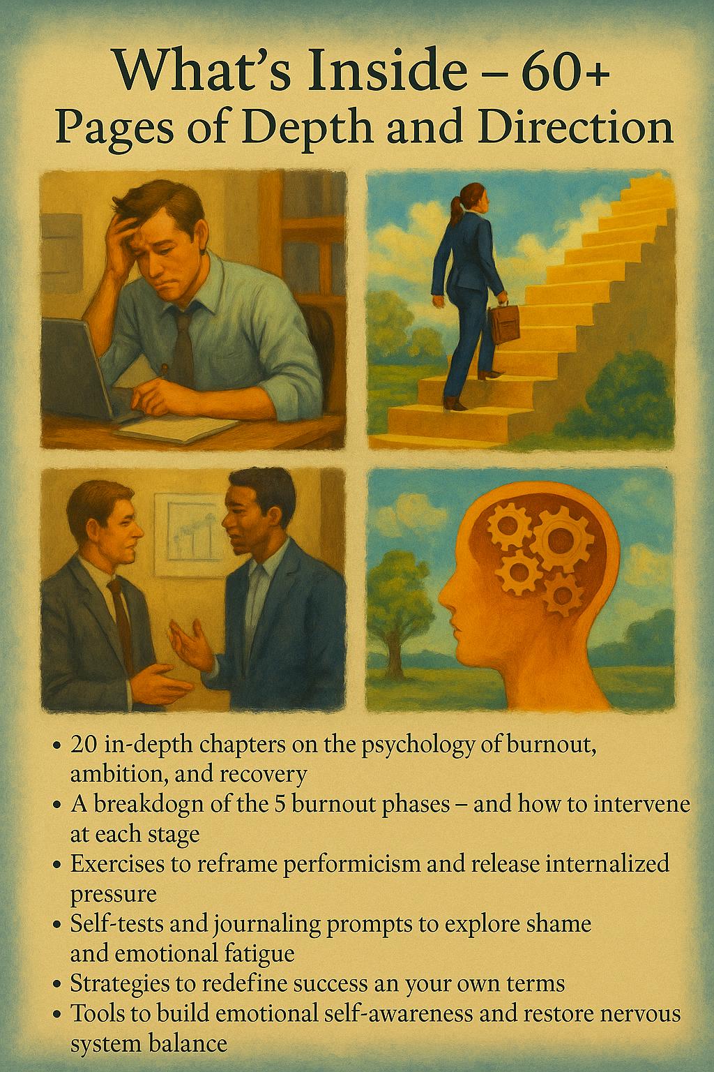 Balancing Ambition and Mental Health – A Psychology-Based Workbook to Prevent Burnout, Redefine Success, and Restore Emotional Clarity