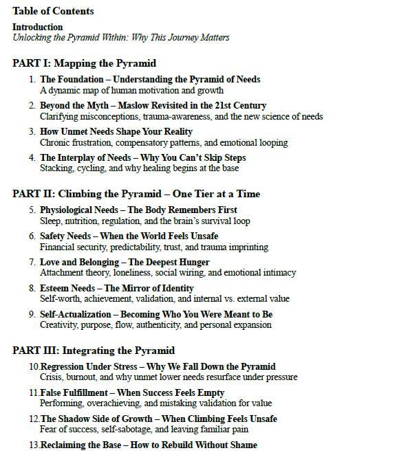 The Pyramid Within – A Guided Workbook on Maslow’s Hierarchy of Needs