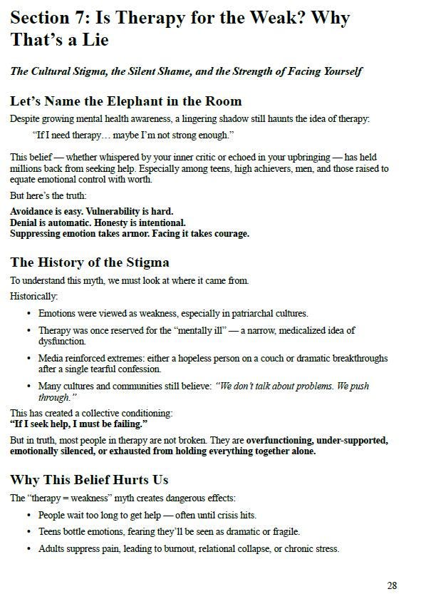 What Is Therapy? A Psychology-Based Self-Discovery Workbook to Understand, Embrace & Navigate the Healing Journey (Teens and Adults)