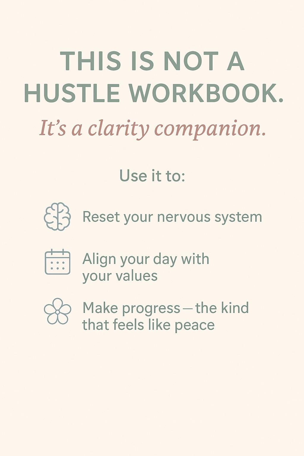 Productivity Checklist Worksheets – Printable Mental Clarity Planner | CBT-Based Self-Help PDF | Calm Daily Routine, Focus & Reset Guide