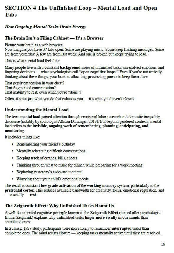 When You’re Always Tired – A Psychology Workbook to Understand Mental Exhaustion, Rebuild Energy, and Restore Your Emotional Clarity