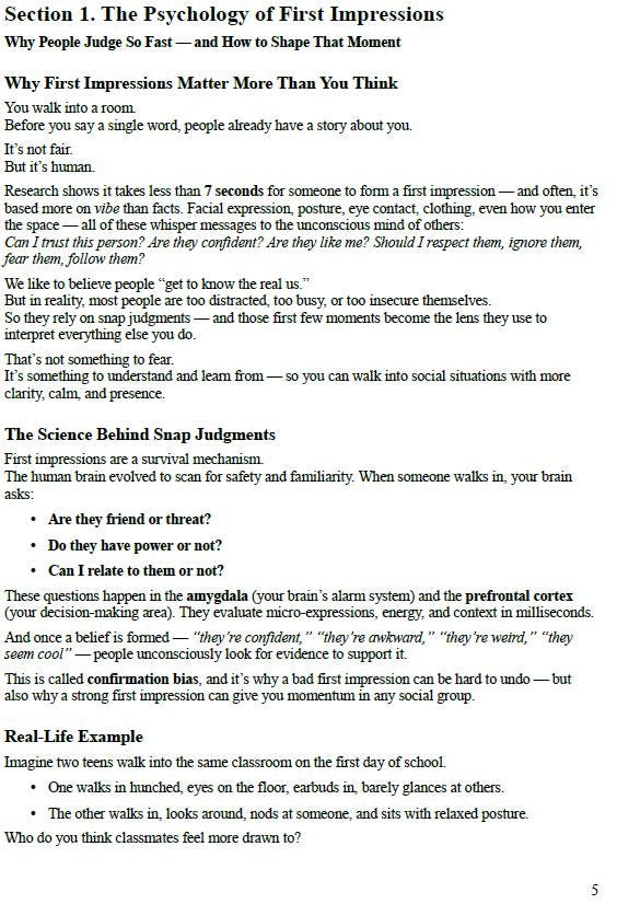 Social Skills for Teens Workbook – Build Confidence, Communication & Friendships | PDF Guide for Anxiety, Conversation, and Self-Esteem